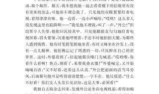 他什么了作文500字